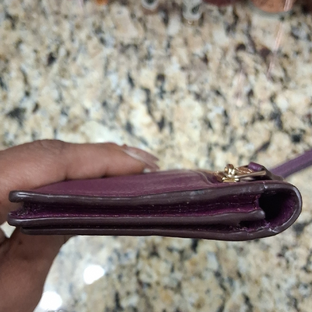 Coach Burgundy Wallet and Card Holder Set EUC - Picture 6 of 9